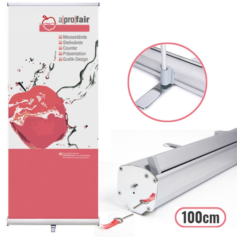 Rollbanner Evolution Silber 100 Rollbanner Evolution Silber 100